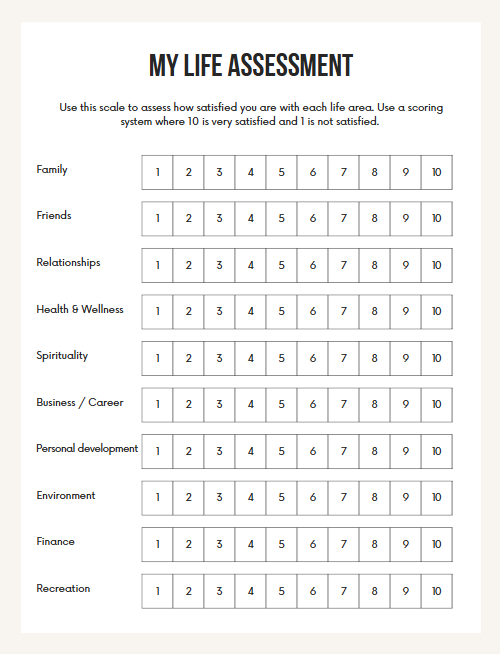 Vision Board Workbook